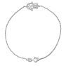 Dainty Hamsa Bracelet, 7 Inches. Be Lucky and Protected Image-2