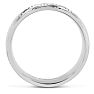 8 MM Brushed Argyle Design Men's Titanium Ring Wedding Band Image-3