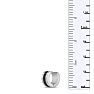 Men's 7 MM Polished Two Tone Black Stainless Steel Single Hoop Huggie Earring 
 Image-3