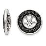 14K White Gold Black Diamond Earring Jackets, Fits 3/4-1ct Stud Earrings
 Image-1