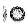 14K White Gold Large Black Diamond Earring Jackets, Fits 2 3/4-3ct Stud Earrings
 Image-1