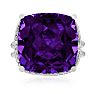 12ct Purple Amethyst Cocktail Ring Image-1