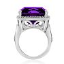 12ct Purple Amethyst Cocktail Ring Image-4