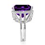 12ct Purple Amethyst Cocktail Ring Image-5