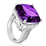12ct Purple Amethyst Cocktail Ring Image-6