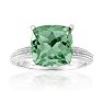 5ct Cushion Cut Green Amethyst Ring
 Image-1