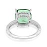 5ct Cushion Cut Green Amethyst Ring
 Image-3