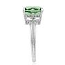 5ct Cushion Cut Green Amethyst Ring
 Image-5