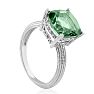 5ct Cushion Cut Green Amethyst Ring
 Image-6