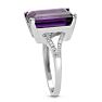 Unreal, Massive 10 Carat Vibrant Amethyst and Diamond Ring! Killer Ring, Killer Price! Image-3