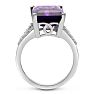 Unreal, Massive 10 Carat Vibrant Amethyst and Diamond Ring! Killer Ring, Killer Price! Image-4