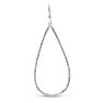 1ct Diamond Teardrop Dangle Earrings Crafted In Solid Sterling Silver Image-4