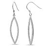 1/2ct Diamond Leaf Earrings Image-1