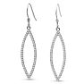 1/2ct Diamond Leaf Earrings Image-2