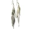 Lightweight Multi-Leaf Dangle Earrings Image-2