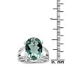 5 ½ Carat Oval Green Amethyst and Diamond Ring
 Image-5