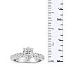 1 1/2ct Pear Shaped Diamond Engagement Ring Crafted in 14 Karat White Gold, Also Available in Yellow and Rose Gold Image-5