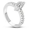 1 1/3 Carat Marquise Cut Diamond Engagement Ring Crafted in 14 Karat White Gold Image-2