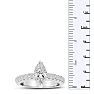 1 1/3 Carat Marquise Cut Diamond Engagement Ring Crafted in 14 Karat White Gold Image-5