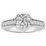 1.67 Carat Round Brilliant Diamond Engagement Ring in 14 Karat White Gold Image-1