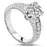1.67 Carat Round Brilliant Diamond Engagement Ring in 14 Karat White Gold Image-2