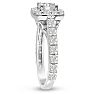 1 3/4ct Halo Diamond Engagement Ring Crafted in 14 Karat White Gold,  Also Available in Yellow and Rose Gold Image-4
