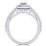 2 Carat Princess Cut Halo Diamond Engagement Ring in 14k White Gold
 Image-3
