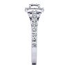 2 Carat Princess Cut Halo Diamond Engagement Ring in 14k White Gold
 Image-4
