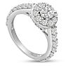 1 1/2ct Diamond Halo Engagement Ring in 14k White Gold
 Image-2