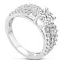 1 1/5 Carat Round Diamond Engagement Ring in 14 Karat White Gold Image-2