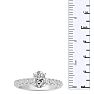 1 1/3ct Oval Diamond Engagement Ring Crafted in 14 Karat White Gold Image-5