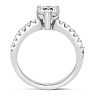 1 1/3ct Heart Shaped Diamond Engagement Ring Crafted in 14 Karat White Gold Image-3