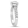1 1/3ct Heart Shaped Diamond Engagement Ring Crafted in 14 Karat White Gold Image-4
