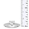 1 1/3ct Heart Shaped Diamond Engagement Ring Crafted in 14 Karat White Gold Image-5