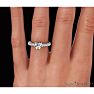 1 1/3ct Heart Shaped Diamond Engagement Ring Crafted in 14 Karat White Gold Image-6