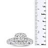 1 3/4ct Halo Diamond Engagement Ring Crafted in 14 Karat White Gold Image-5