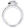 2 Carat Round Halo Diamond Engagement Ring in 14 Karat White Gold
 Image-3
