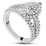 1 2/3ct Marquise Halo Diamond Engagement Ring Crafted in 14 Karat White Gold Image-2