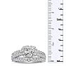 1 2/3 Carat Heart Halo Diamond Engagement Ring in 14 Karat White Gold Image-6