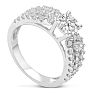 1 1/5 Carat Round Diamond Engagement Ring Crafted in 14 Karat White Gold Image-2