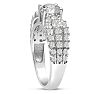 1 1/5 Carat Round Diamond Engagement Ring Crafted in 14 Karat White Gold Image-4
