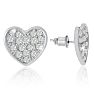 Swarovski Elements Heart Stud Earrings Image-1