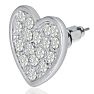 Swarovski Elements Heart Stud Earrings Image-2