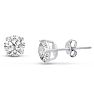 2ct Diamond Size Cubic Zirconia Stud Earrings, Sterling Silver Image-1