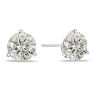 2 Carat Diamond Martini Stud Earrings In 14 Karat White Gold Image-1