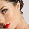 2 Carat Diamond Martini Stud Earrings In 14 Karat White Gold Image-3