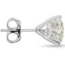 2 Carat Diamond Martini Stud Earrings In 14 Karat White Gold Image-5