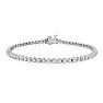 1.70 Carat Diamond Tennis Bracelet In 14 Karat White Gold, 6 Inches Image-1