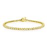 2.11 Carat Diamond Tennis Bracelet In 14 Karat Yellow Gold, 7 1/2 Inches Image-1