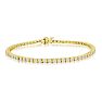 3 1/4 Carat Diamond Tennis Bracelet In 14 Karat Yellow Gold, 7 1/2 Inches Image-1